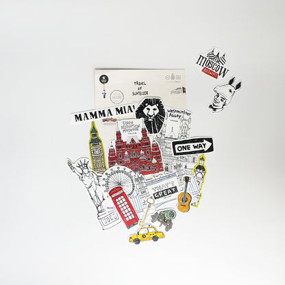 Travel of SUATELIER Sticker Pack No. 1517 some place