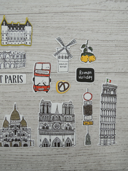 Travel of SUATELIER Sticker Pack No. 1518 some where