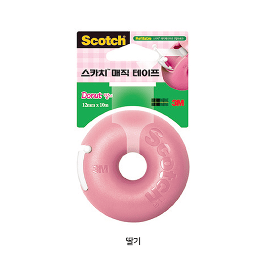 3M Magic Tape Donut - 12mm*10M/strawberry