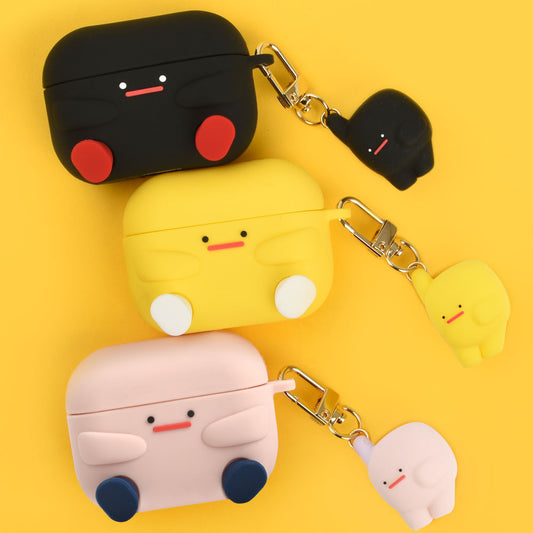 Nine O’Clock AirPods Case - Morang Silicone Case and Figure Silicone Keyring Set