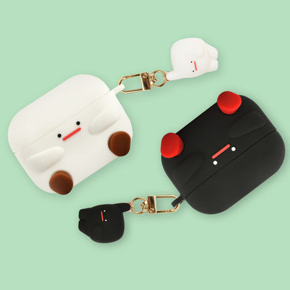 Nine O’Clock AirPods Case - Morang Silicone Case and Figure Silicone Keyring Set