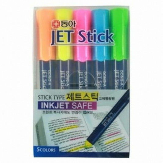 DONG-A Highlighter Solid Jet Stick Set - 3 colors