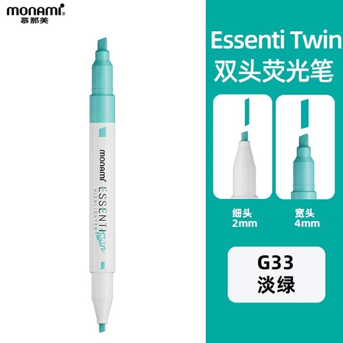 MONAMI Highlighter Essenti Twin - Mint Green