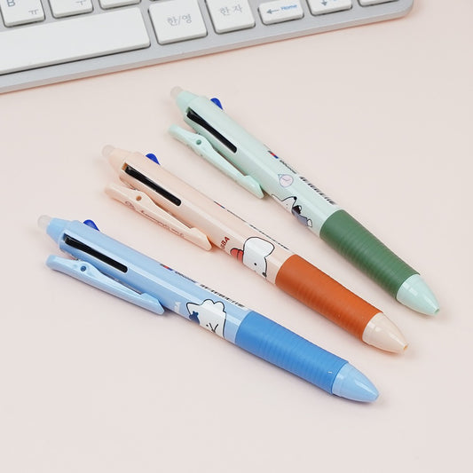 MOONG9 Boba Erasable 3-Color Pen
