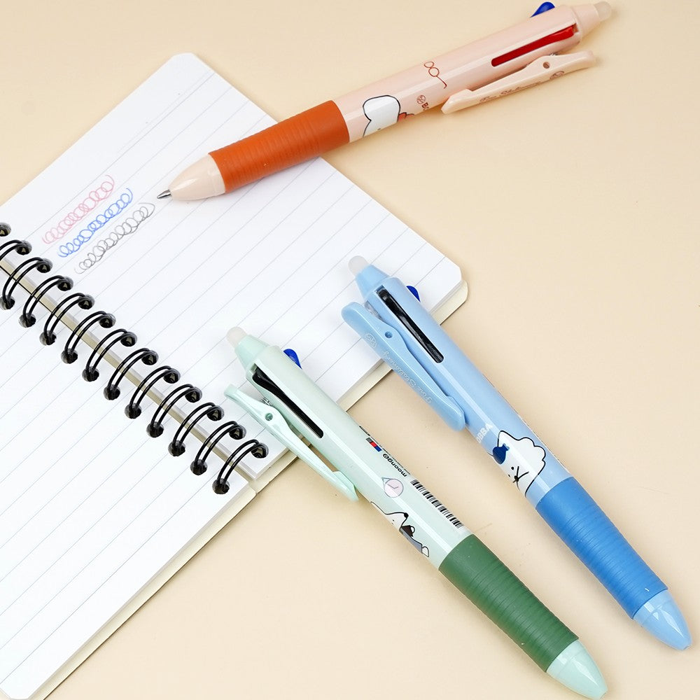 MOONG9 Boba Erasable 3-Color Pen