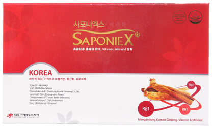 Korean Red Ginseng Saponiex 180 capsules