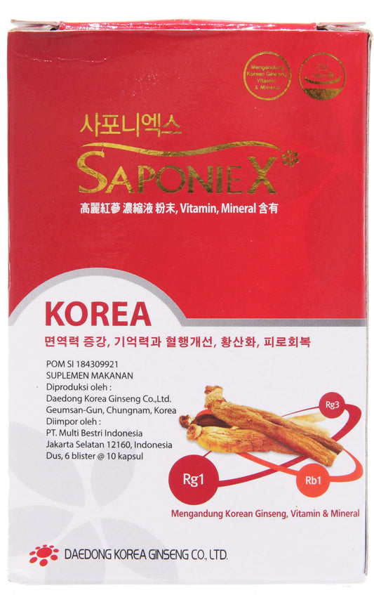 Korean Red Ginseng Saponiex 60 capsules
