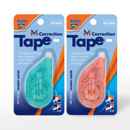 ALPHA Correction Tape Water Cubic