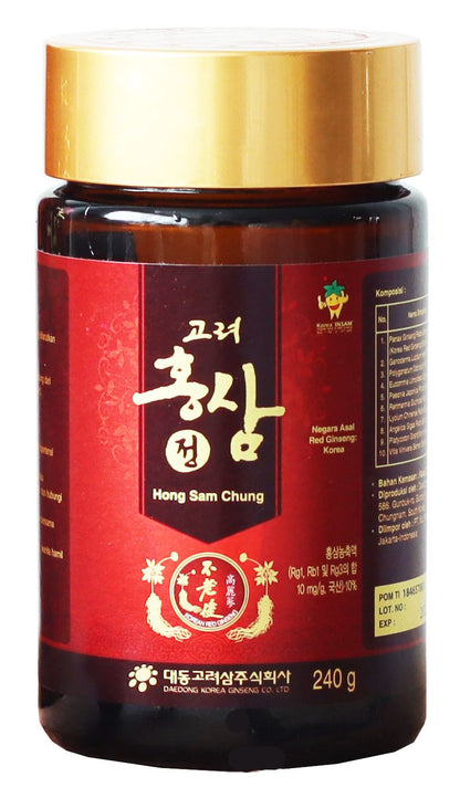 Korean Red Ginseng Extract Hong Sam Chung 240g